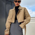 R&B | Stylischer Crop Trenchcoat - Bequem & Elegant