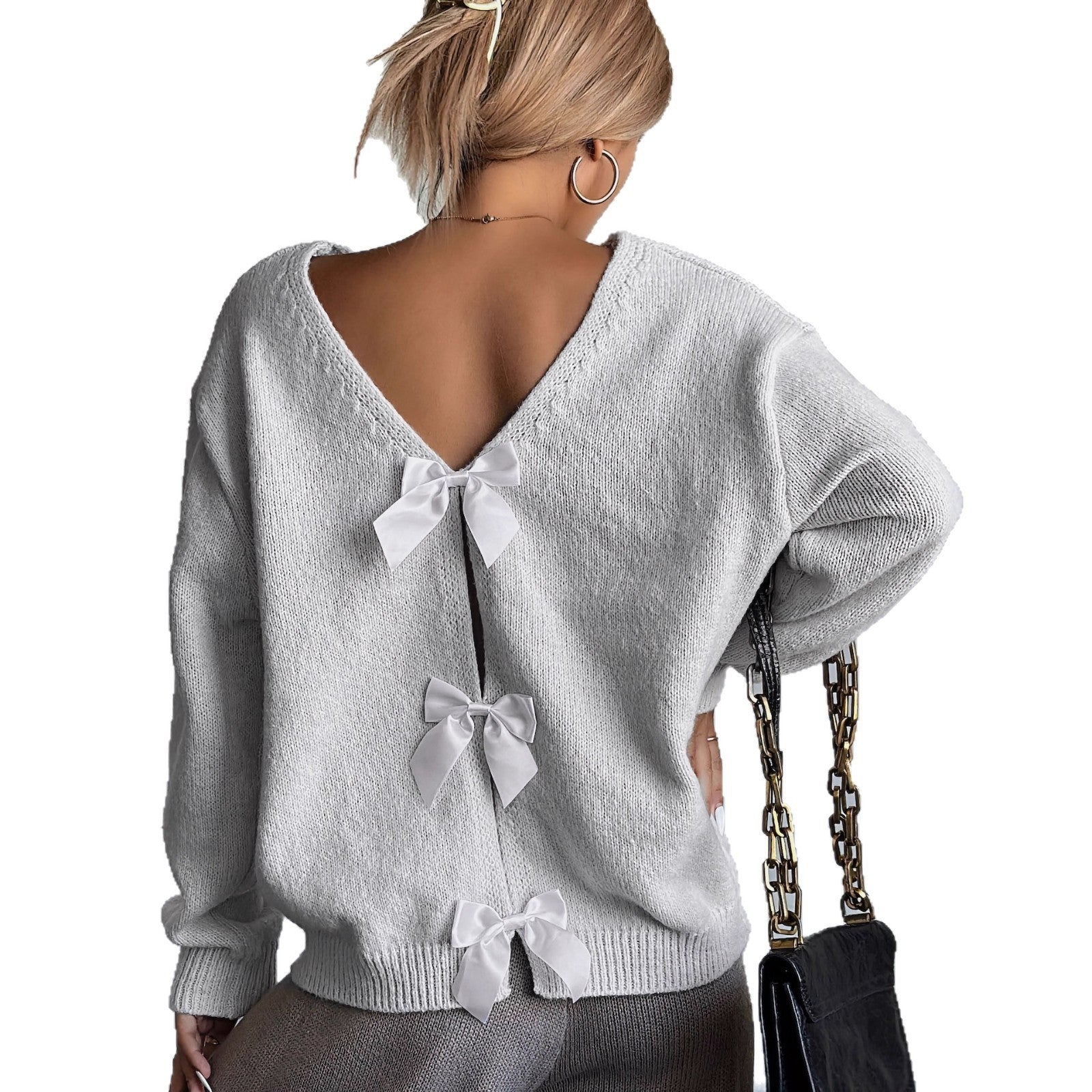 R&B | Pullover mit Rückenausschnitt