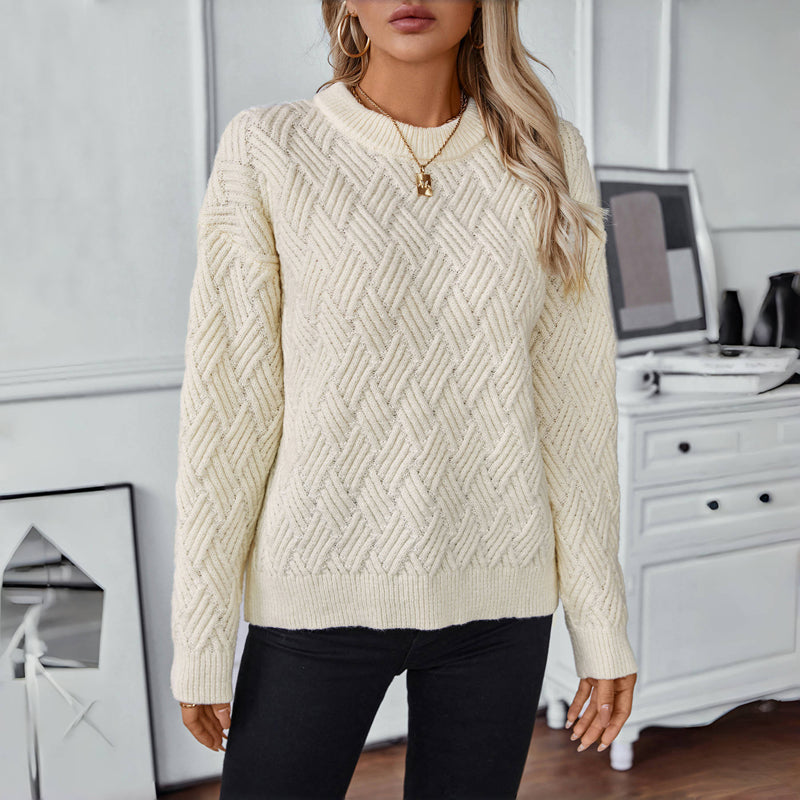 R&B | Einfarbiger Pullover Mit Weichem Stoff