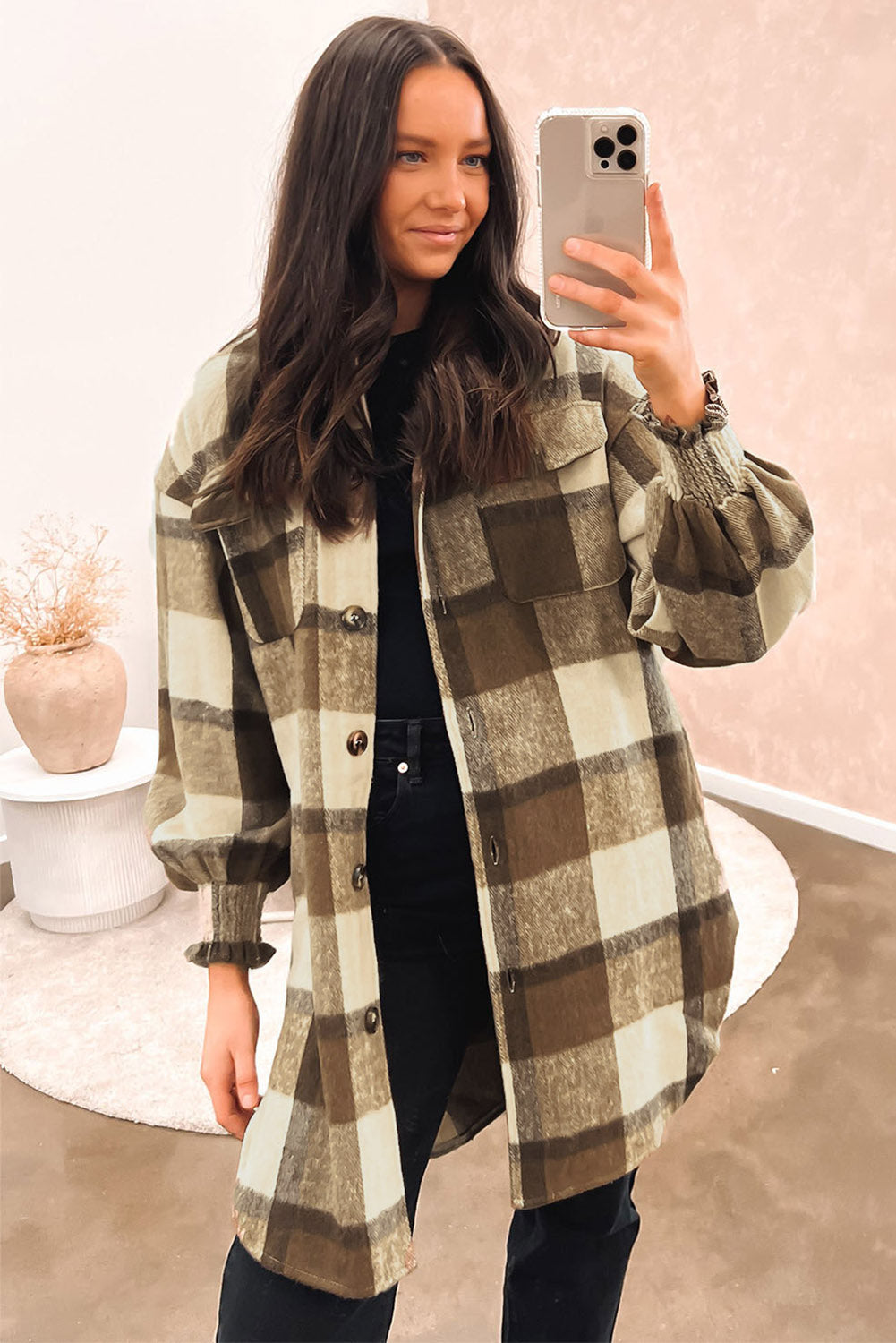 R&B | Karohemdjacke Baumwolle und Polyester Perfekt Zum Layering