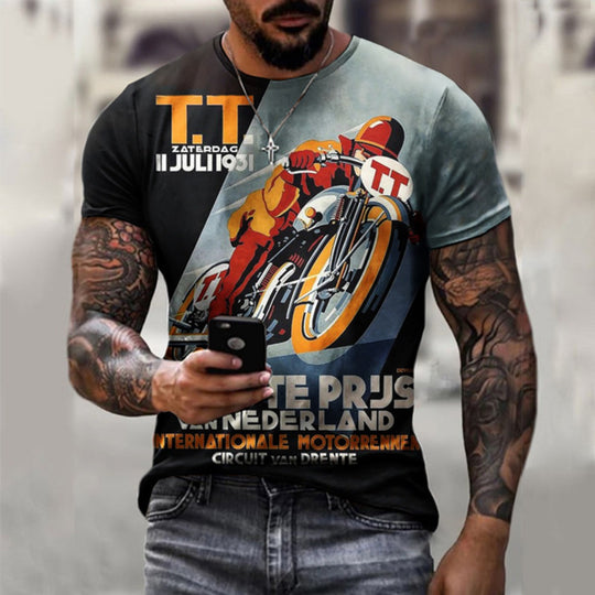 R&B | Bedrucktes loses Pullover-T-Shirt