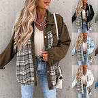 R&B | Elegante Damenjacke mit Karomuster und Klassischem Kragen