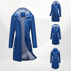 R&B | Damen wasserdichter Über-Knie-Trenchcoat