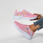 Schmetterlingsdruck Slip-On Schuhe R&B