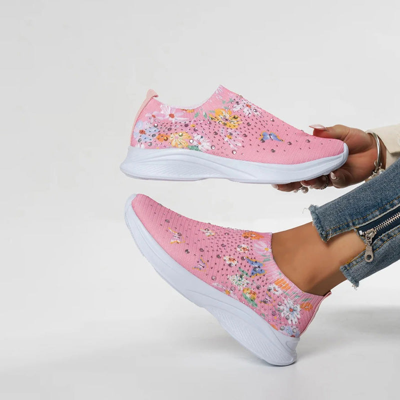Schmetterlingsdruck Slip-On Schuhe R&B