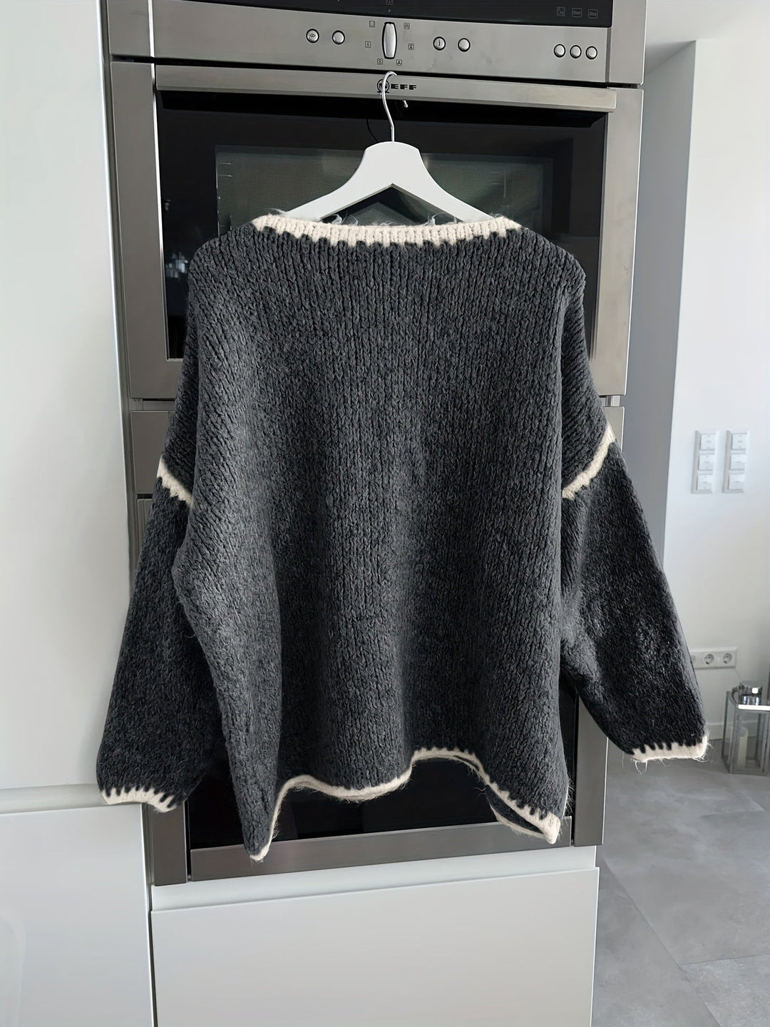 R&B | Lockere Strickpullover Weich und Gemütlich Einzigartige Häkel-details