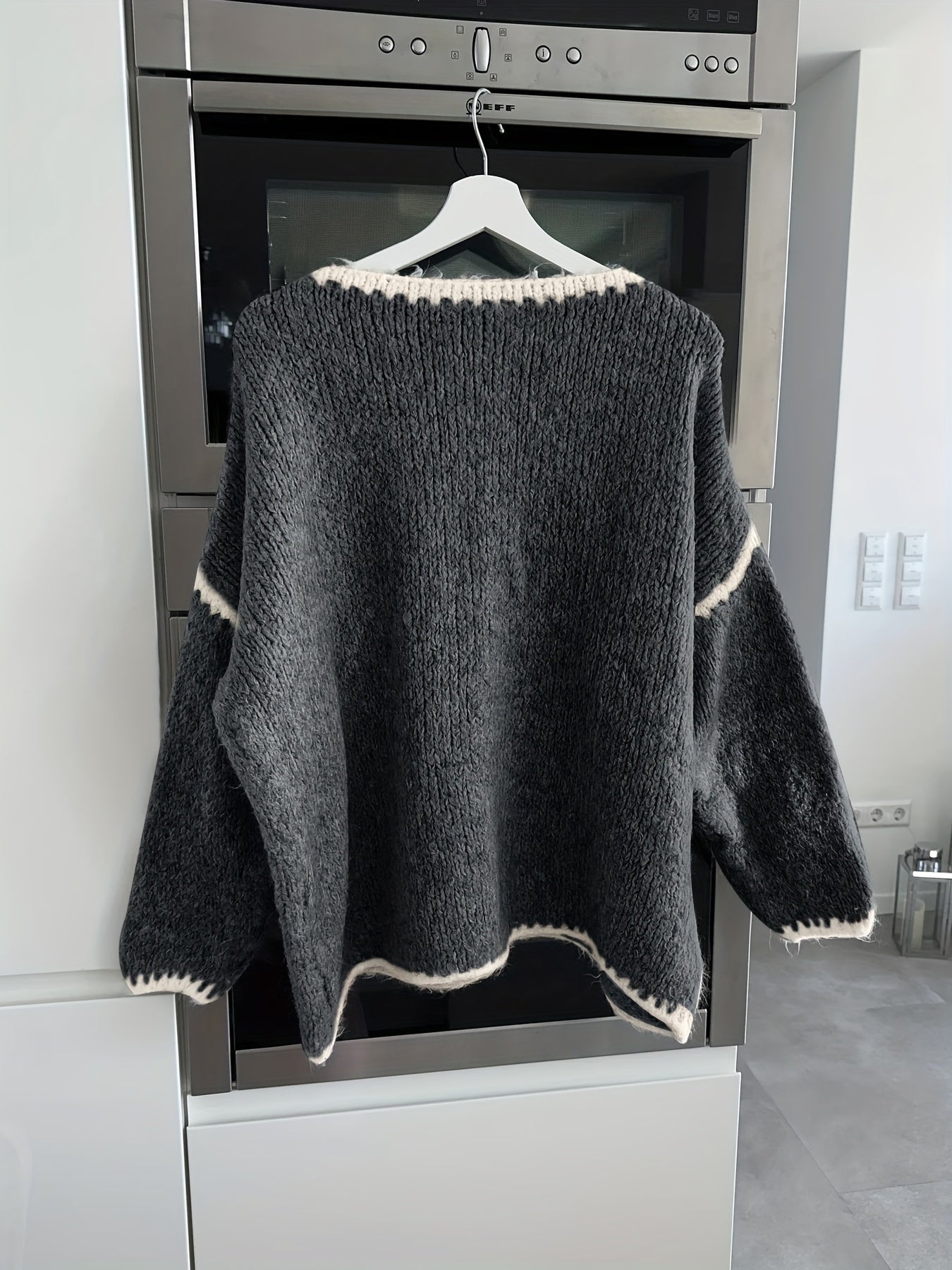 R&B | Lockere Strickpullover Weich und Gemütlich Einzigartige Häkel-details