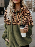 R&B | Leopardenmuster Farbblock Pullover