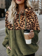 R&B | Leopardenmuster Farbblock Pullover