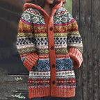 R&B | Warmer Strickcardigan mit Print