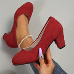 Pumps mit breiter Zehenkappe und stabilem Absatz R&B R&B
