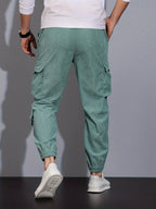 R&B Schwarze Cargo-Hose für Herren