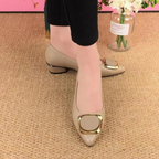 Damen-Halbschuhe mit flacher spitzer Zehe R&B R&B