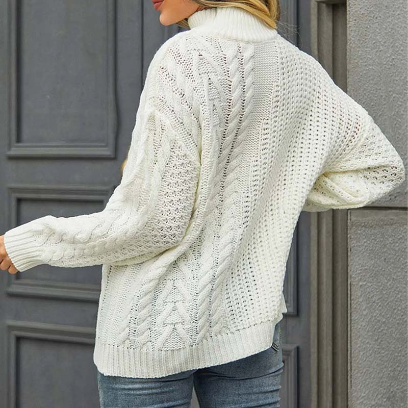 R&B | Kabellstrickpullover Acryl Bequem und Trendig