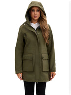 R&B | Wasserdichte Softshell-Damenjacke mit Kapuze
