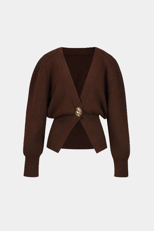 R&B | Pullover-Cardigan mit V-Ausschnitt