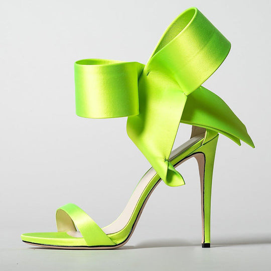 R&B | Sommer Übergröße Schleife Knöchelriemen High Heels Sandalen für Frauen