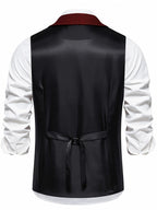 R&B | Retro Herrenweste mit Fischgrätenmuster