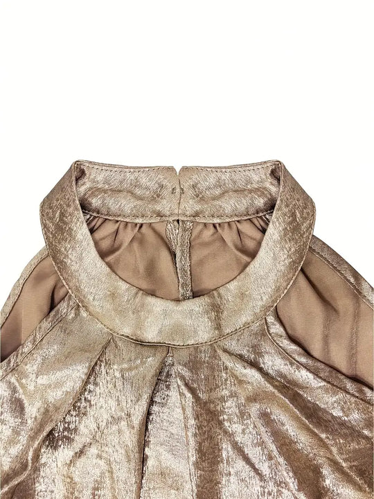 R&B | Elegantes Neckholderkleid In Gold