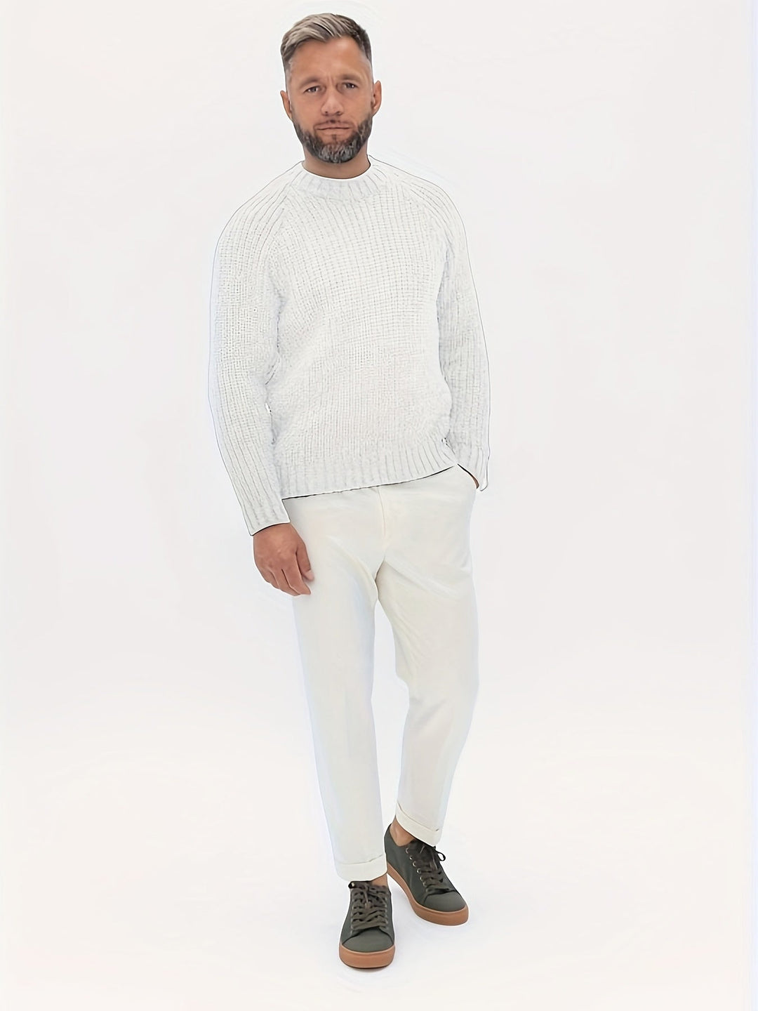 R&B | Strickpullover Im Klassischen Design Acryl Komfortabel und Warm