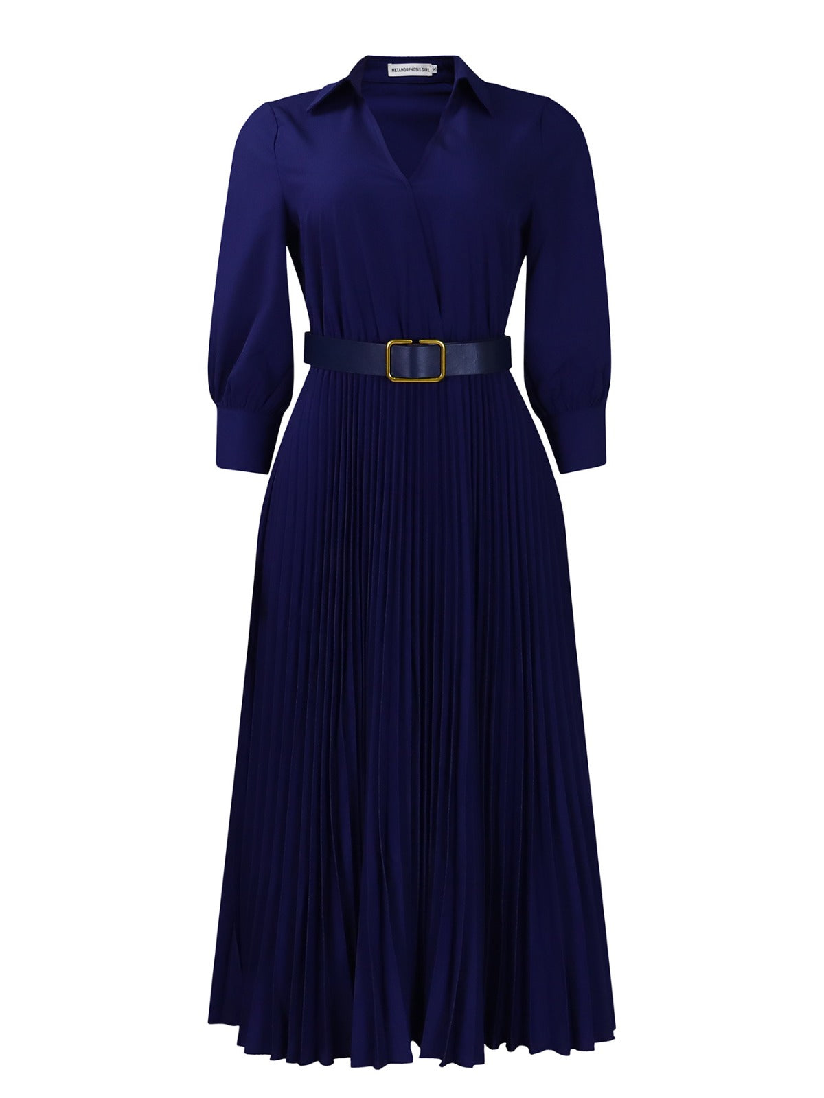 R&B | Women 's solide Farbe große Größe Kleid