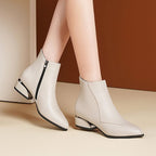R&B | Damen Chunky Niedrige Absatz Stiefeletten
