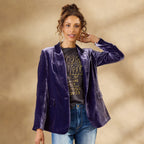 R&B | Gestickte Samt-Herbstjacke