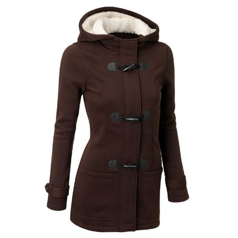 R&B | Damen Gemütliche Fleece Kapuzenjacke