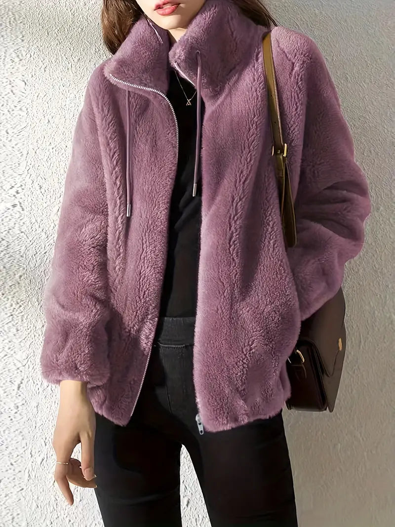 R&B | Damen Pelzmantel mit Warmen Finish