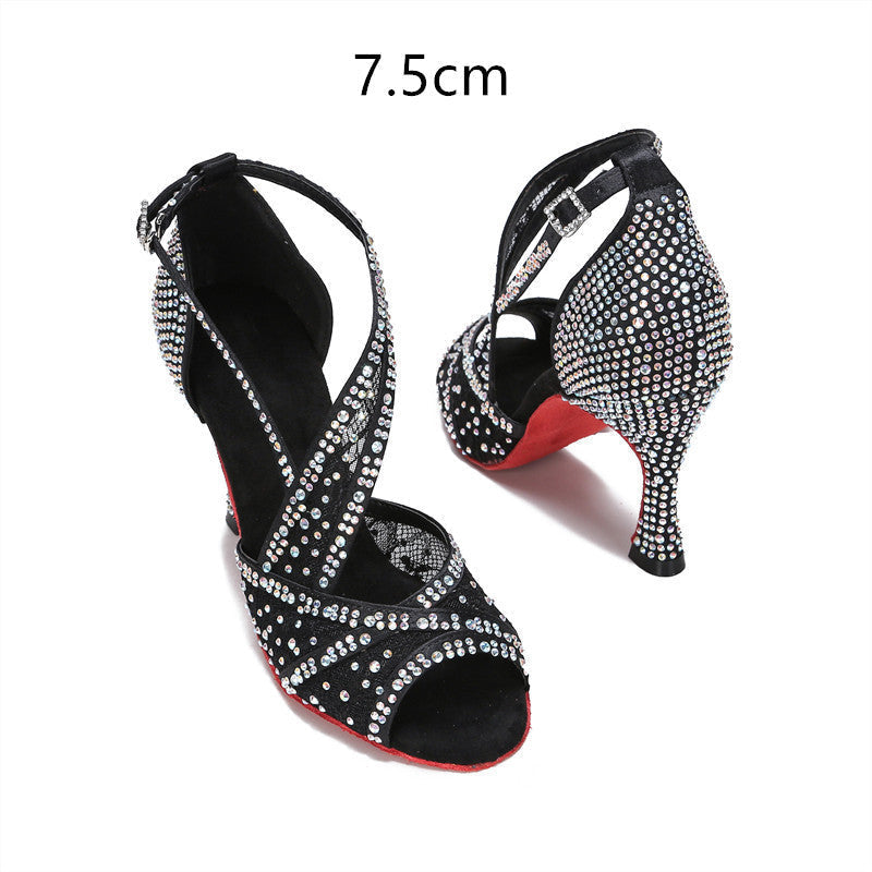 R&B | mit Diamanten Besetzte Lateinische Tanzschuhe Frauen Erwachsene