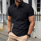 R&B | Poloshirt mit Doppeltasche und Revers