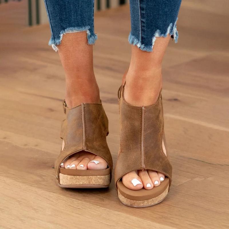 EB Sandalen Mit Keilabsatz
