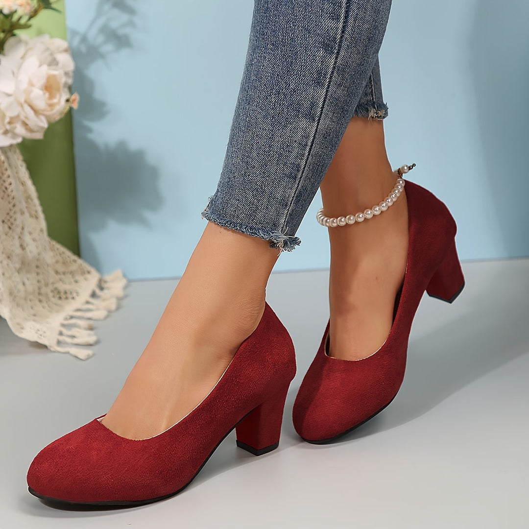 Pumps mit breiter Zehenkappe und stabilem Absatz R&B R&B