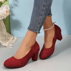 Pumps mit breiter Zehenkappe und stabilem Absatz R&B R&B