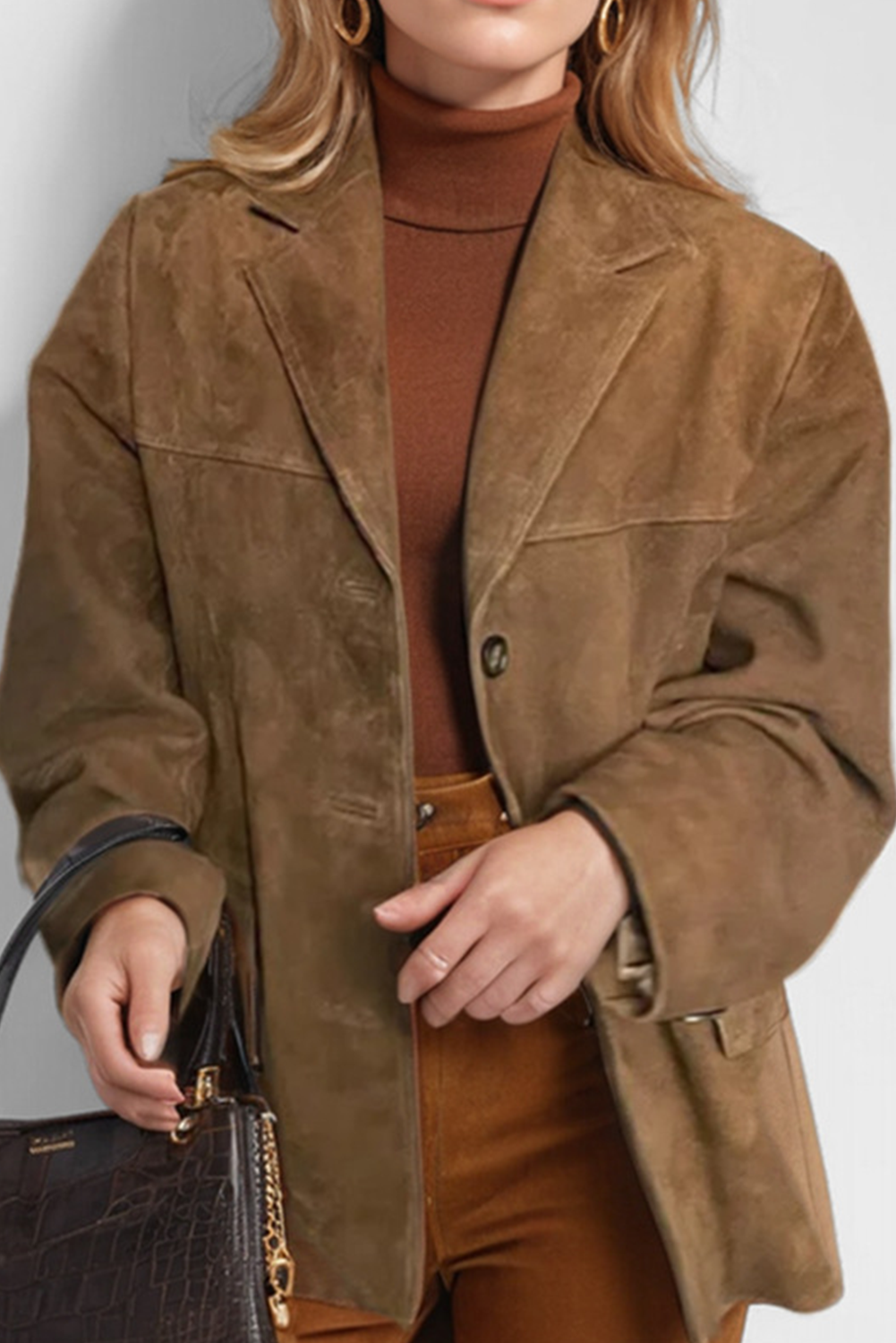 R&B | Vintage Café Jacke mit Revers, Klappentaschen und Knöpfen