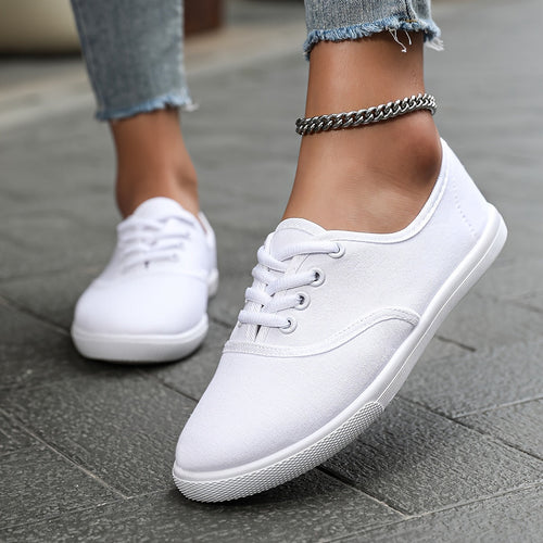 R&B | Bequeme Niedrige Canvas Schnürschuhe