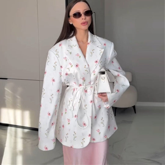R&B | mit Blumenprint Und Gürtel für Damen