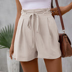 R&B | Einfarbige Shorts mit hoher Taille für Frauen