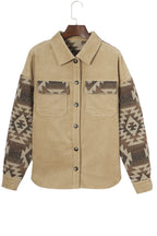 R&B | Aztek-muster Shirtjacke Baumwolle Komfort und Stil