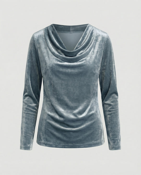R&B | Top Aus Samt In Uni Farbe