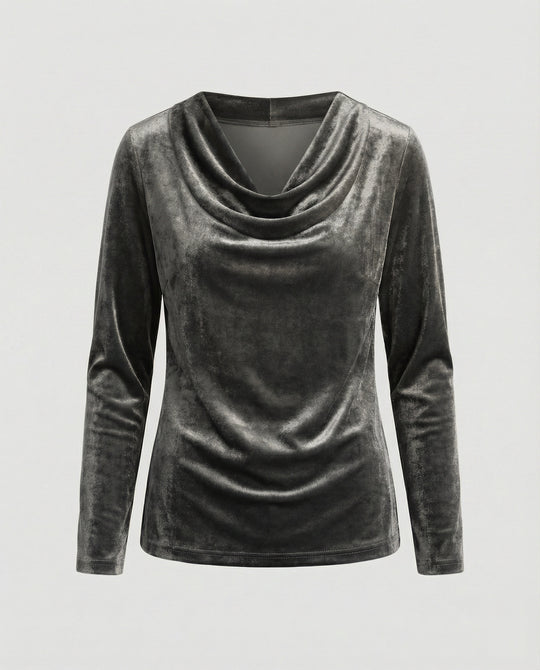 R&B | Top Aus Samt In Uni Farbe