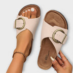 R&B | Stilvolle Schnallen Slide Sandalen