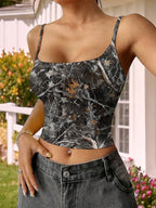 R&B | Weste mit Tube-Top-Print