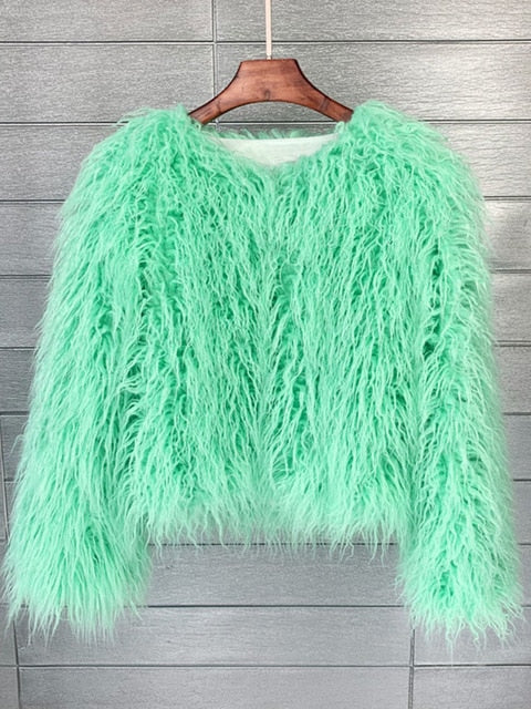 R&B | Eleganter Warmer Kunstpelzmantel Für Herbst Und Winter