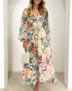 R&B | Boho Blumen Maxi Kleid