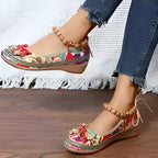 Jasmine | Flache Schuhe mit Blumenmuster für Frauen R&B