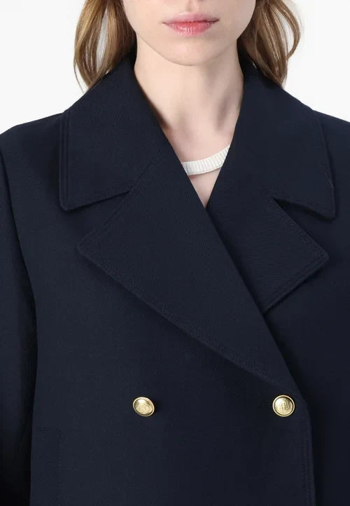 R&B | Klassischer Damen Peacoat mit Langen Ärmeln