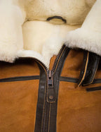 R&B | Winter Lammfelljacke mit Pelzkapuze