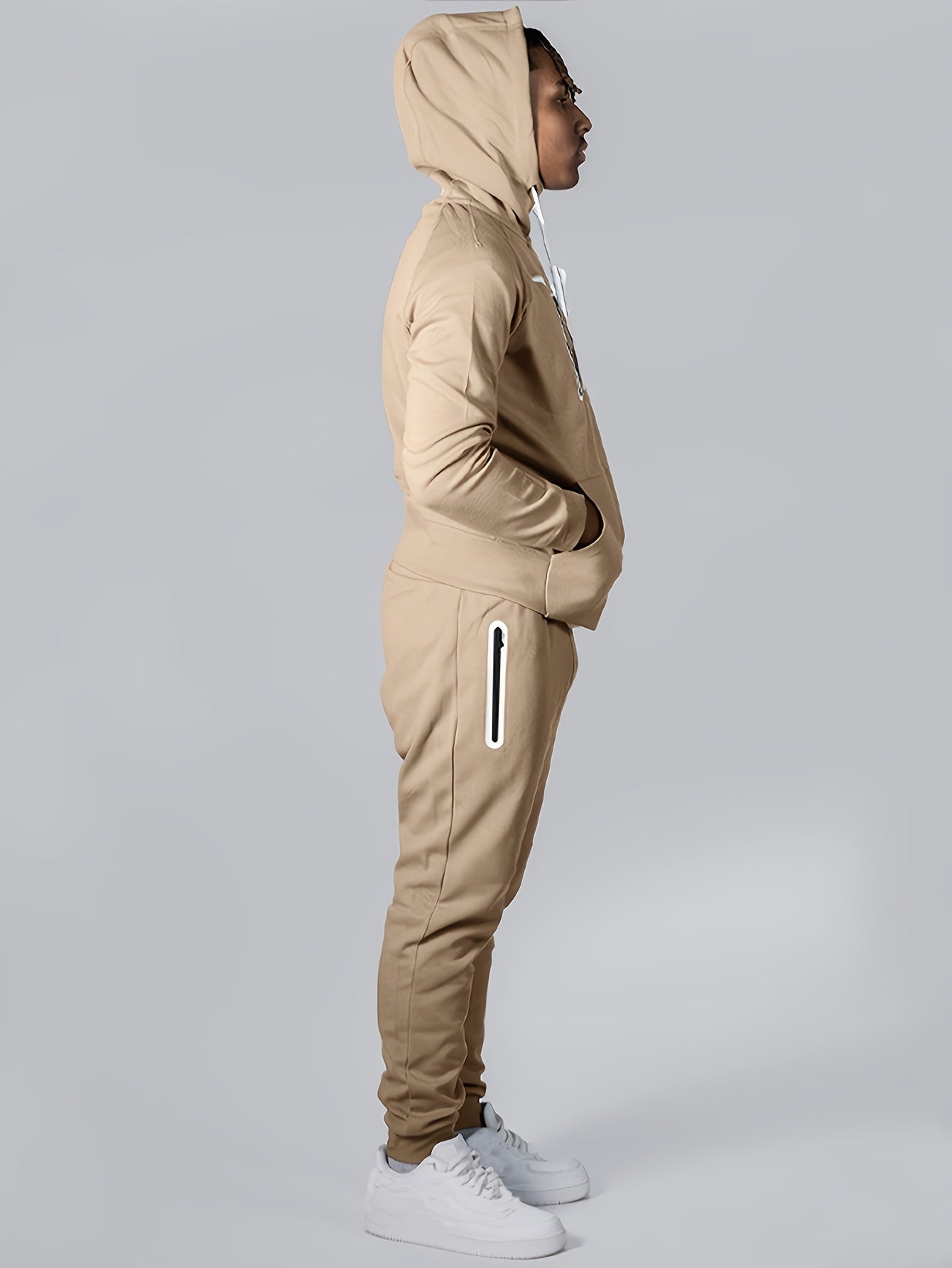 R&B | Kapuzenpullover Lässig Polyester, Langarm, Hohe Dehnbarkeit