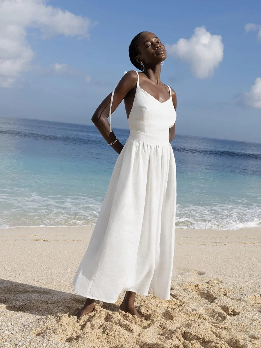 R&B | Strandkleid mit Rückenfreiem Design für Frauen
